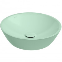 Раковина ISVEA SistemaY Soft накладная ШГВ 450*450*120 отверстия для смесителя отсутствуют цвет мятно-зеленый матовый 10SY66045-2T