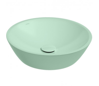 Раковина ISVEA SistemaY Soft накладная ШГВ 450*450*120 отверстия для смесителя отсутствуют цвет мятно-зеленый матовый 10SY66045-2T 