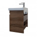 Тумба-умывальник Comforty Осло 60 дуб тёмно-коричневый с раковиной Fest 60 00-00011149 