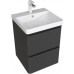 Тумба с раковиной Aquanet Эмбер 50 2 ящ. цв.черный матовый (раковина Luxury) 00332497 Тумба с раковиной Aquanet Эмбер 50 2 ящ. цв.черный матовый (раковина Luxury) 00332497