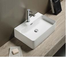 Умывальник CeramaLux D1338 белый 