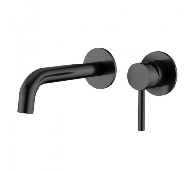 Смеситель для раковины встраиваемый Knotlor SS-25/GM, оружейная сталь