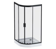 Душевое ограждение 100x100 см, без поддона AM.PM Gem W90G-401-100BT Стекло прозрачное; профиль черный Душевое ограждение 100x100 см, без поддона AM.PM Gem W90G-401-100BT Стекло прозрачное; профиль черный