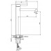 Смеситель для раковины высокий DQ Stuttgart хром DA1772001 