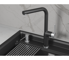 Смеситель для кухни GRANULA 9502, ШВАРЦ 