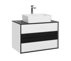 Тумба Style Line Амстердам 80 со столешницей, белый матовый Тумба Style Line Амстердам 80 со столешницей, белый матовый