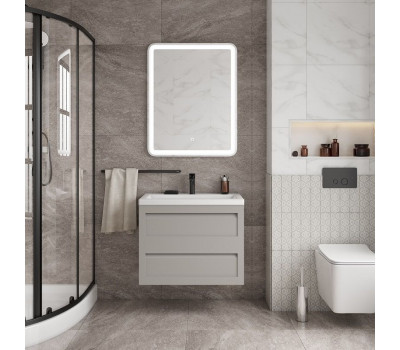 База под раковину Art&Max PLATINO AM-Platino-750-2C-SO-GCM Cветло-серый матовый База под раковину Art&Max PLATINO AM-Platino-750-2C-SO-GCM Cветло-серый матовый