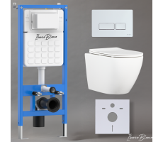 Комплект 3в1 IBERICA BLANCA инсталляция SILENCIO, унитаз BILBAO ALTO белый, кнопка смыва ESTI-R белый глянцевый (IB001.BLA.234.211) Комплект 3в1 IBERICA BLANCA инсталляция SILENCIO, унитаз BILBAO ALTO белый, кнопка смыва ESTI-R белый глянцевый (IB001.BLA.234.211)