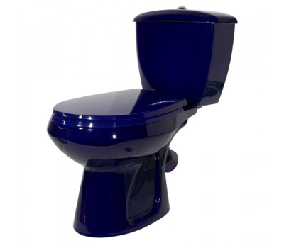 Унитаз-компакт Оскольская керамика Элисса Стандарт, с сиденьем, синий 43355130202 Унитаз-компакт Оскольская керамика Элисса Стандарт, с сиденьем, синий 43355130202