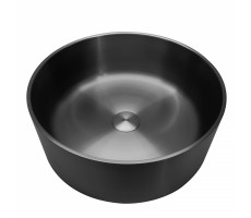 Раковина накладная ABBER Wasser Kreis AF2407MB черная матовая Раковина накладная ABBER Wasser Kreis AF2407MB черная матовая