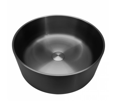 Раковина накладная ABBER Wasser Kreis AF2407MB черная матовая 