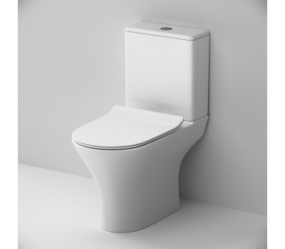 Унитаз-компакт FlashClean с сиденьем микролифт AM.PM Sense C748600SC Белый 