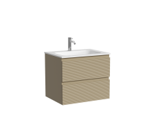 Тумба подвесная SANCOS Folk 590х445х500, c двумя ящиками оснащенными доводчиками, Капучино, арт.FL60CP Тумба подвесная SANCOS Folk 590х445х500, c двумя ящиками оснащенными доводчиками, Капучино, арт.FL60CP