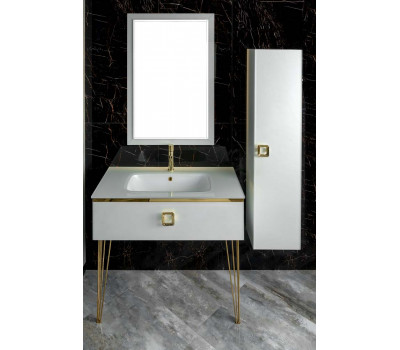 Консоль Armadi Art LUCIDO 80 см Жемчужный белый 770-080-W 