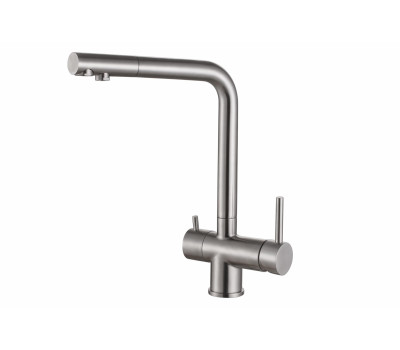 Смеситель для кухни под фильтр ZORG INOX SZR-7039 нержавейка 