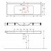 Раковина 140х45 см Kerasan Cento 353501*1 цвет белый 