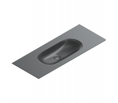 Раковина консоль 125x50 Catalano Sfera 521260022 черный матовый 