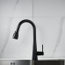 Смеситель для кухни с выдвижным изливом Shevanik S363H, черный