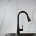 Смеситель для кухни с выдвижным изливом Shevanik S363H, черный