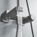 Душевая система с термостатом Rose R1896T, пепельный