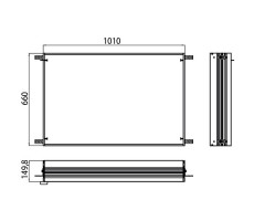 Встраиваемая монтажная рама для зеркального шкафа Emco Asis 9897 000 21  