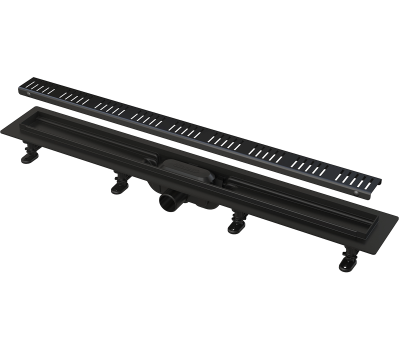 Душевой лоток 55 см Alcadrain с черной матовой решеткой APZ10BLACK-550M 