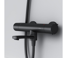 Смеситель для ванны и душа с термостатом AM.PM X-Joy F85A50022 Черный 