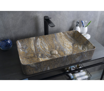 Раковина Gid Mnc396T 54475 накладная под камень глянцевая 