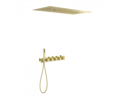 Душевая система встроенная с термостатом Timo Petruma золото матовое SX-5329/17SM золото матовое 