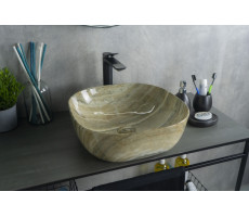 Раковина накладная Gid Mnc543 Под камень глянцевый 