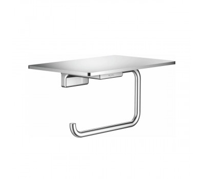 Держатель для туалетной бумаги с полочкой Rose RG1805, хром