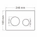 Комплект подвесной унитаз ABBER Bequem AC1100MB черный матовый с инсталляцией AC0105 и кнопкой AC0121MB черная матовая 