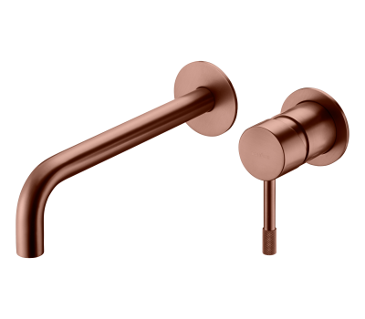 Смеситель для умывальника из стены, Uno BRUSHED BRONZE Boheme 465-BRB брашированная бронза 