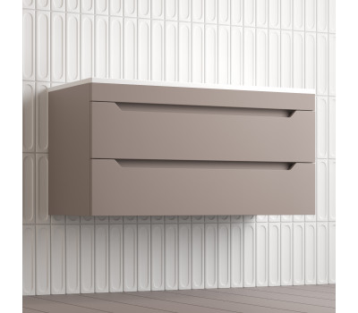 Тумба подвесная Style Line Остин под раковину Фортуна 100 2 ящ тауп темный эмаль PLUS ЛС-00002410-2 Тумба подвесная Style Line Остин под раковину Фортуна 100 2 ящ тауп темный эмаль PLUS ЛС-00002410-2