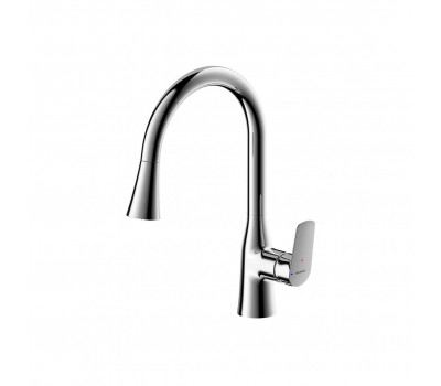 Смеситель для кухни с вытяжным изливом Bravat F7460564CP-ENG Хром 