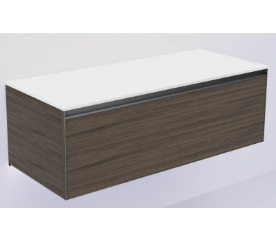 Тумба Armadi Art OAK ANTHRACITE QUATRO 1 120см профиль ANTHRACITE + внутриняя подсветка 790-M1-120-OA-A-LED 