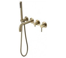 Смеситель для ванны встраиваемый Grocenberg GB5070MG, матовое золото 