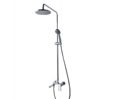 Душевая колонна со смесителем для ванны Bravat Opal F6125183CP-A3-RUS Хром 