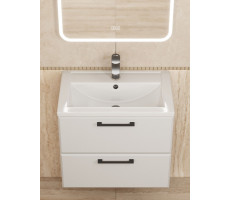 Тумба с раковиной для ванной 60 см, Uperwood Foster NEW, белая KFosterNEW60w 