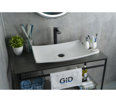 Раковина Gid N9177 51170 накладная ,белая Раковина Gid N9177 51170 накладная ,белая