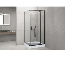 Душевой угол с поддоном Royal Bath  RB  HPV-T-BL 80х80х213 (прозрачное) черный 