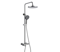 Душевая система Shevanik S4726T, оружейная сталь