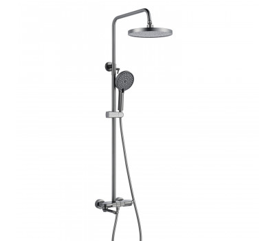 Душевая система Shevanik S4726T, оружейная сталь