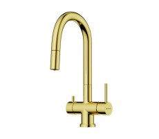 Смеситель для кухни OMOIKIRI Akita-S, цвет-светлое золото 4994350 Смеситель для кухни OMOIKIRI Akita-S, цвет-светлое золото 4994350