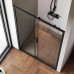 Дверь душевая в нишу AM.PM Gem W90G-110-1-195BT Стекло прозрачное; профиль черный 