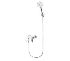 Смеситель для ванны Groсenberg GB8001WC, белый/хром 