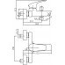 Смеситель для ванны с душем Aquanet Static AF330-20C Хром 