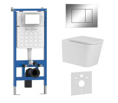 Комплект 3в1 IBERICA BLANCA инсталляция SILENCIO, унитаз TOLEDO ALTO белый, кнопка смыва ESTI-S хром глянцевый (IB001.TLA.234.852) Комплект 3в1 IBERICA BLANCA инсталляция SILENCIO, унитаз TOLEDO ALTO белый, кнопка смыва ESTI-S хром глянцевый (IB001.TLA.234.852)