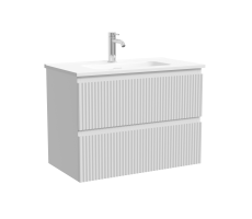 Тумба подвесная SANCOS Snob R 690х390х500, c двумя ящиками оснащенными доводчиками, Bianco, арт.SNR70/39W Тумба подвесная SANCOS Snob R 690х390х500, c двумя ящиками оснащенными доводчиками, Bianco, арт.SNR70/39W