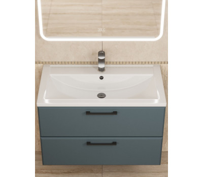 Тумба с раковиной для ванной 80 см, Uperwood Foster NEW, серый графит KFosterNEW80g Тумба с раковиной для ванной 80 см, Uperwood Foster NEW, серый графит KFosterNEW80g